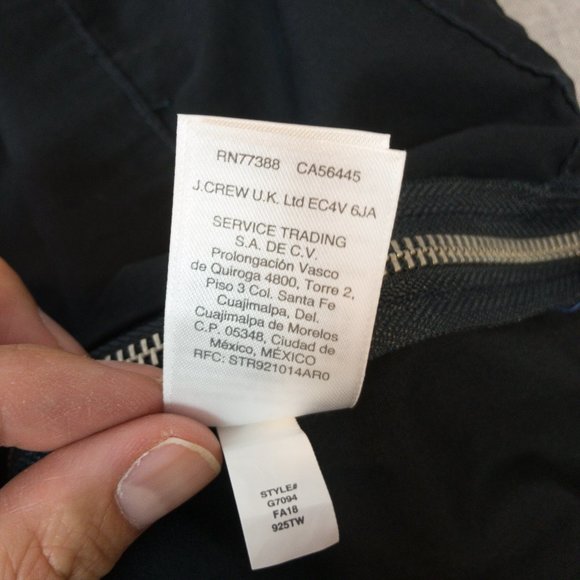 J.Crew Always Navy Cobalt Anorak 1/4-Zip Jacket XL - Picture 14 of 15